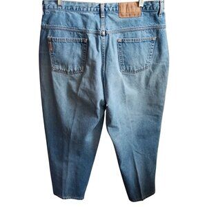 Women's 34/20W Short Vintage Gitano Tapered Denim Jeans 38x29 1990's Faded